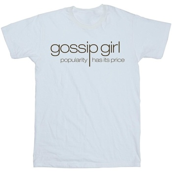 textil Hombre Camisetas manga larga Gossip Girl Classic Logo Blanco