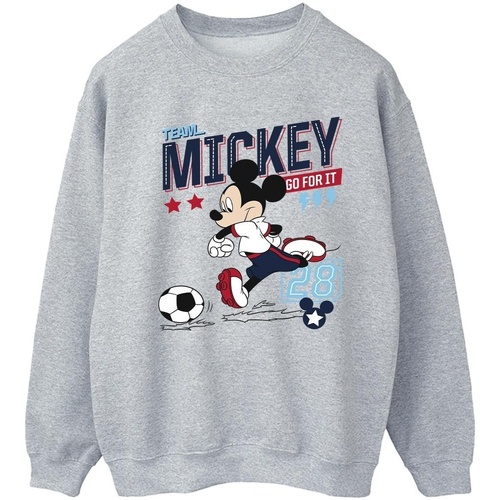textil Mujer Sudaderas Disney Mickey Mouse Team Mickey Football Gris