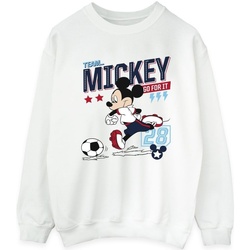 textil Mujer Sudaderas Disney Mickey Mouse Team Mickey Football Blanco