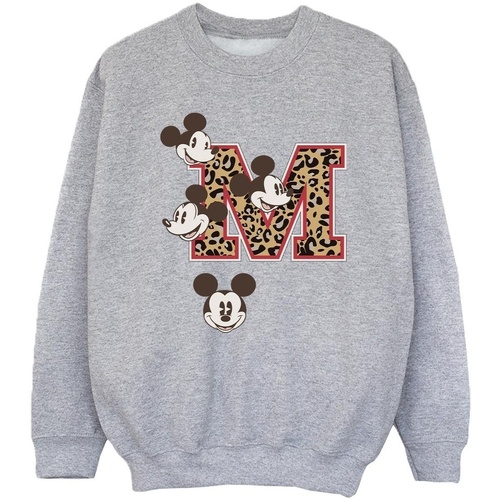 textil Niña Sudaderas Disney Mickey Mouse M Faces Gris