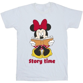 textil Niño Camisetas manga corta Disney Minnie Mouse Story Time Blanco
