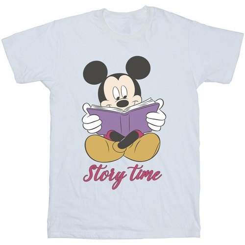textil Niño Tops y Camisetas Disney Mickey Mouse Story Time Blanco