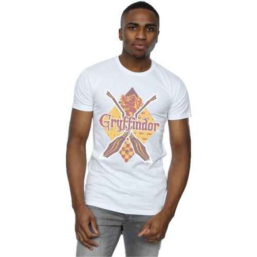 textil Hombre Camisetas manga larga Harry Potter Gryffindor Lozenge Blanco