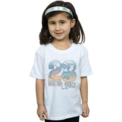 textil Niña Camisetas manga larga Disney Mickey Mouse Surf Shop Blanco