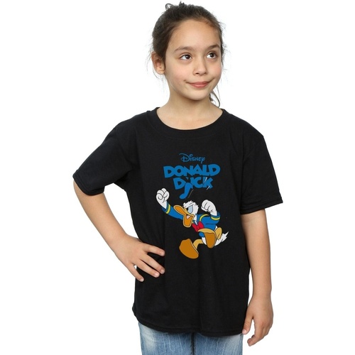 textil Niña Camisetas manga larga Disney Donald Duck Furious Donald Negro