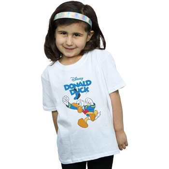 textil Niña Camisetas manga larga Disney Donald Duck Furious Donald Blanco