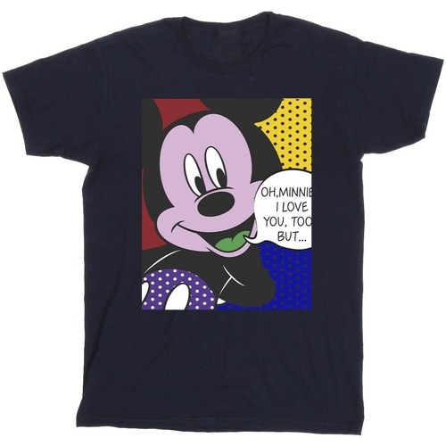textil Niño Camisetas manga corta Disney Mickey Mouse Oh Minnie Pop Art Azul