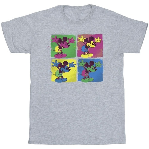 textil Niño Camisetas manga corta Disney Mickey Mouse Pop Art Gris