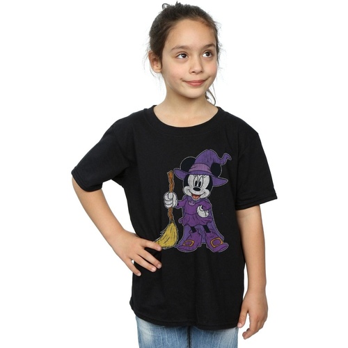textil Niña Camisetas manga larga Disney Minnie Mouse Witch Costume Negro