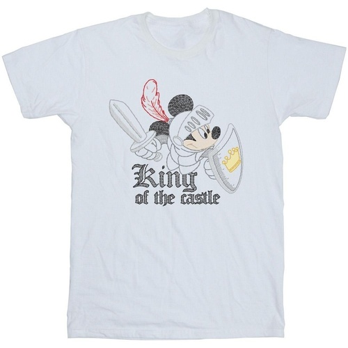 textil Niño Camisetas manga corta Disney Mickey Mouse King Of The Castle Blanco