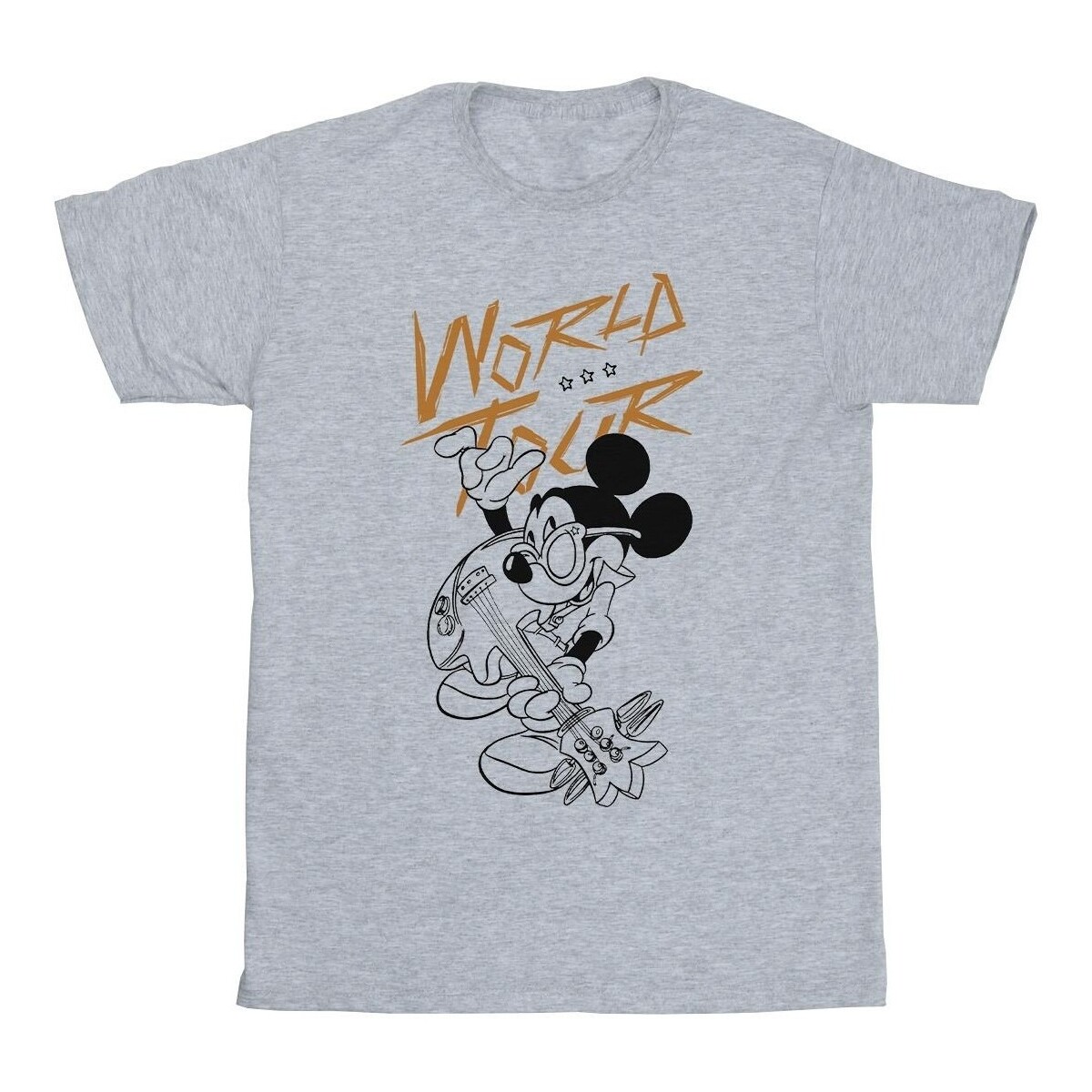 textil Niño Camisetas manga corta Disney Mickey Mouse World Tour Line Gris