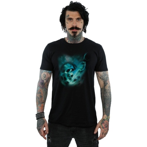 textil Hombre Camisetas manga larga Harry Potter Voldemort Dark Mark Mist Negro
