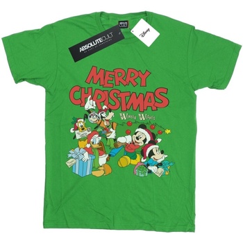 textil Niña Camisetas manga larga Disney Mickey And Friends Winter Wishes Verde