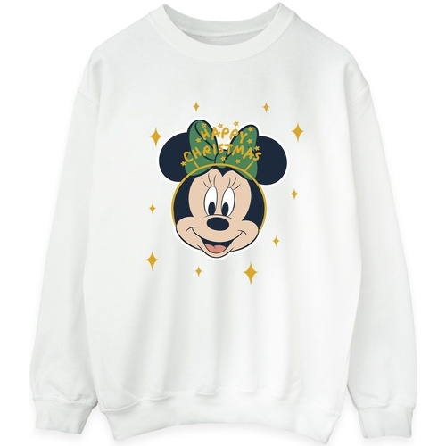 textil Mujer Sudaderas Disney Minnie Mouse Happy Christmas Blanco