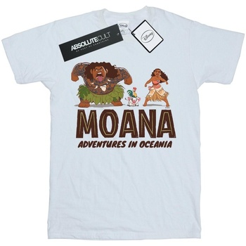 textil Niño Camisetas manga corta Disney Moana Adventures in Oceania Blanco