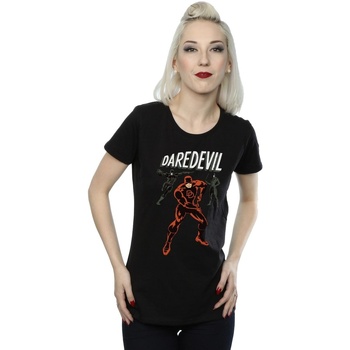 textil Mujer Camisetas manga larga Marvel Daredevil Pose Negro