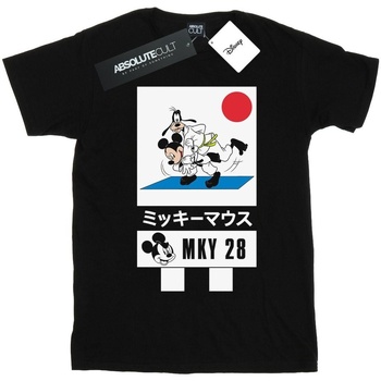 textil Niña Camisetas manga larga Disney Mickey And Goofy Karate Negro