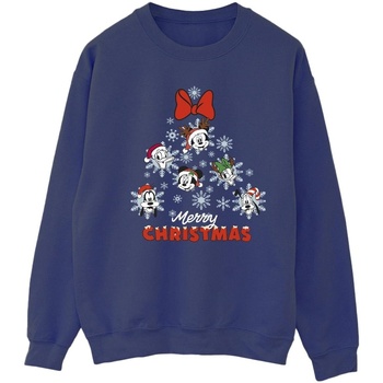 textil Mujer Sudaderas Disney Mickey Mouse And Friends Christmas Tree Azul