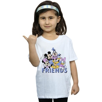 textil Niña Camisetas manga larga Disney Classic Friends Blanco