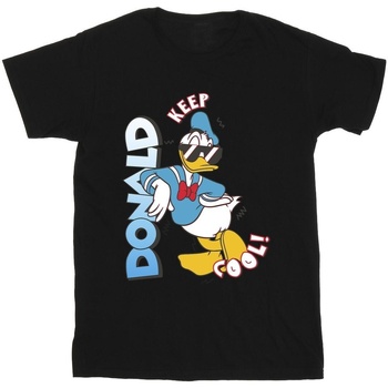 textil Niña Camisetas manga larga Disney Donald Duck Cool Negro