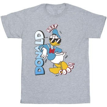 textil Niña Camisetas manga larga Disney Donald Duck Cool Gris