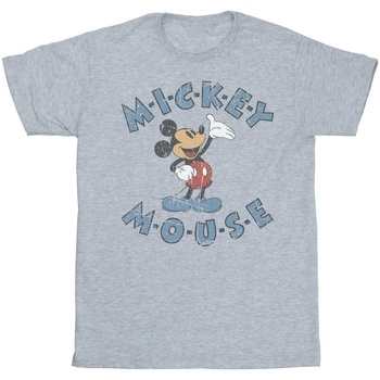 textil Niña Camisetas manga larga Disney Mickey Mouse Dash Gris