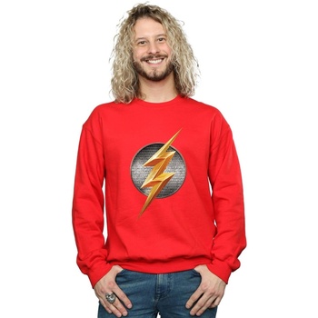 textil Hombre Sudaderas Dc Comics Justice League Movie Flash Emblem Rojo