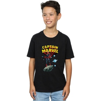 textil Niño Tops y Camisetas Marvel Captain  Space Pose Negro