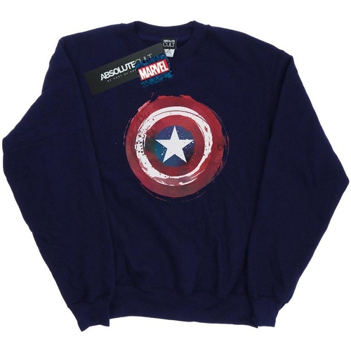 textil Niña Sudaderas Marvel Captain America Splatter Shield Azul