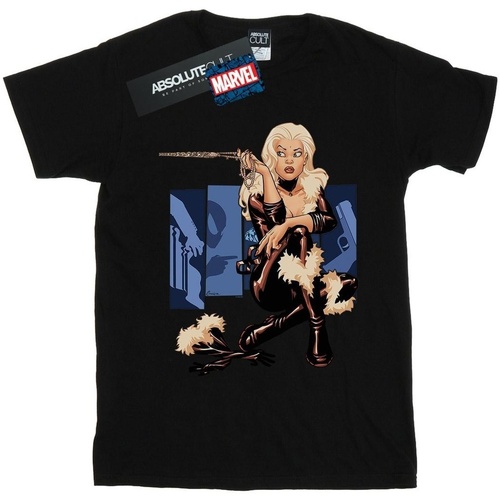 textil Niño Camisetas manga corta Marvel Black Cat Cover Negro