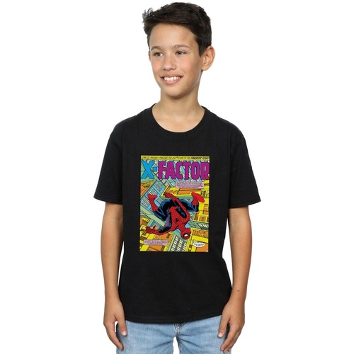 textil Niño Camisetas manga corta Marvel Spider-Man X Factor Cover Negro