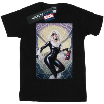 textil Niño Camisetas manga corta Marvel Black Cat Artwork Negro