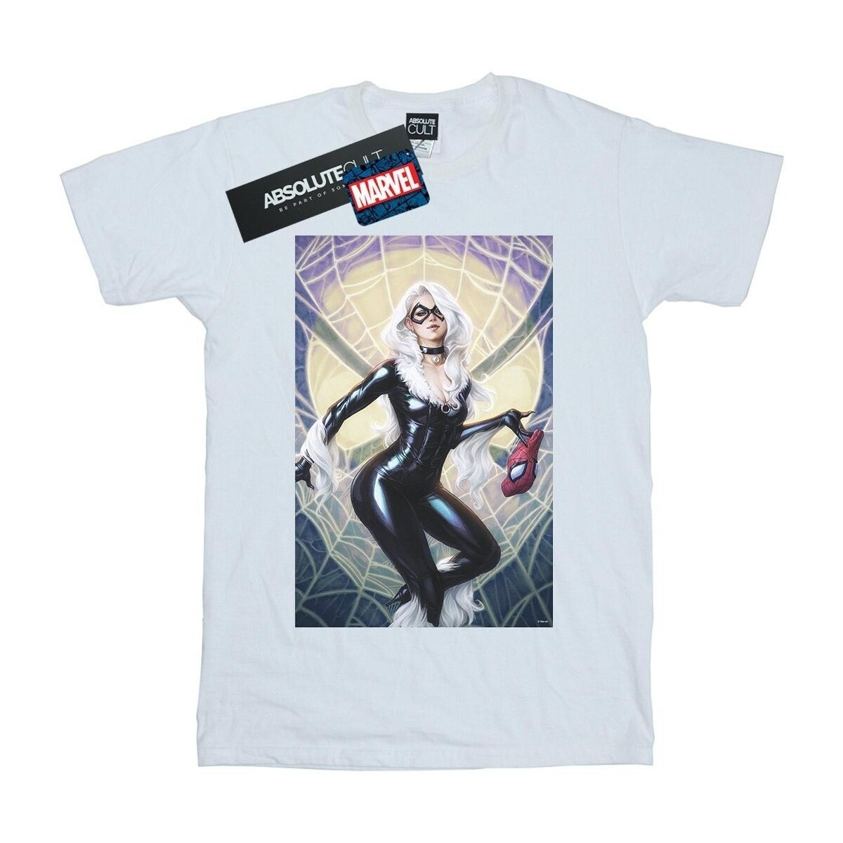 textil Niño Camisetas manga corta Marvel Black Cat Artwork Blanco