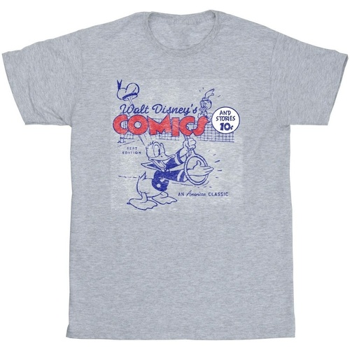 textil Niña Camisetas manga larga Disney Donald Duck Comics Gris
