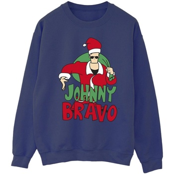 textil Hombre Sudaderas Johnny Bravo Johnny Christmas Azul