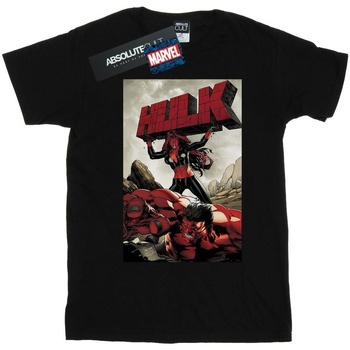 textil Niño Camisetas manga corta Marvel Red Hulk Cover Negro