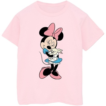textil Niña Camisetas manga larga Disney Minnie Mouse Bunny Hug Rojo