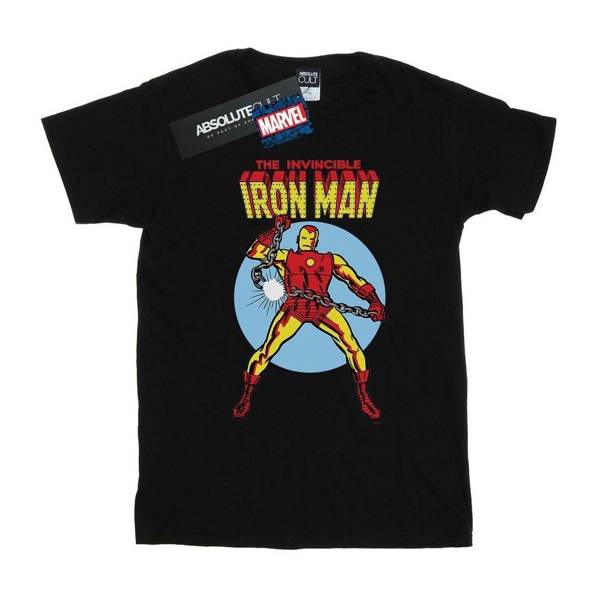 textil Niño Camisetas manga corta Marvel The Invincible Iron Man Negro