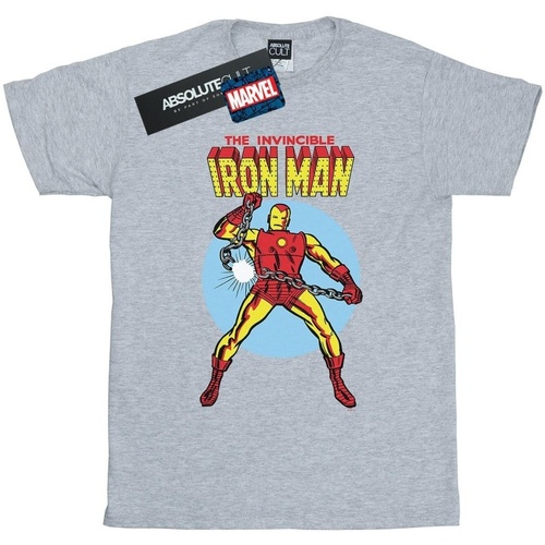 textil Niño Camisetas manga corta Marvel The Invincible Iron Man Gris