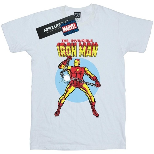 textil Niño Camisetas manga corta Marvel The Invincible Iron Man Blanco