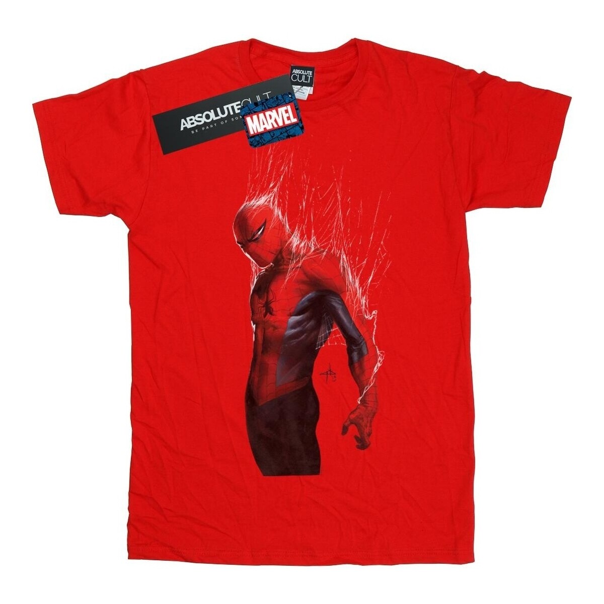 textil Niño Camisetas manga corta Marvel Spider-Man Web Wrap Rojo