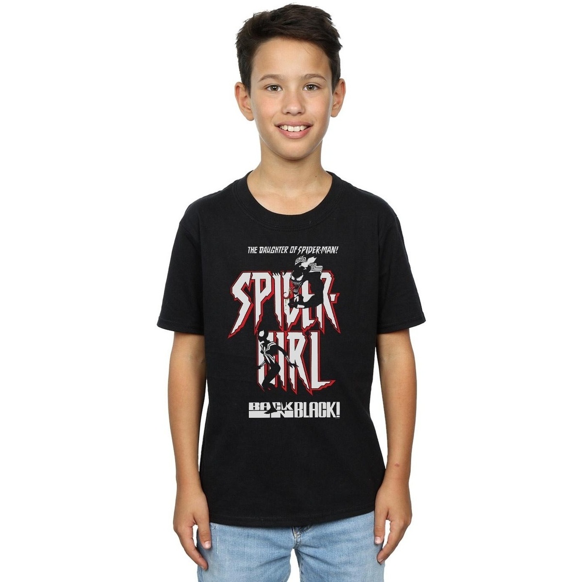 textil Niño Camisetas manga corta Marvel Spider-Girl Back In Black Negro