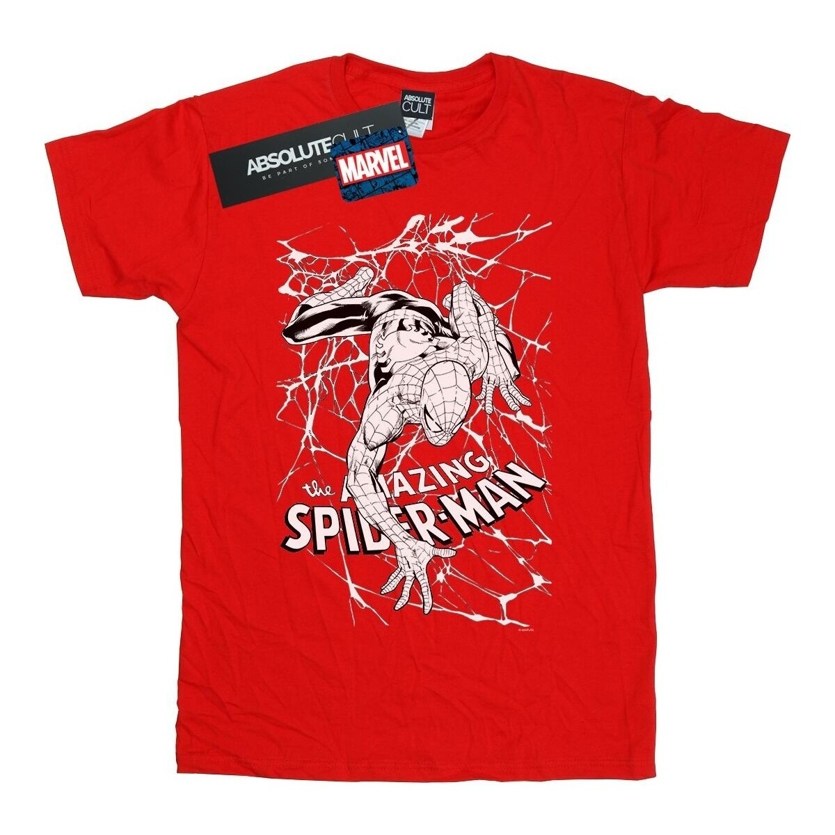 textil Niño Camisetas manga corta Marvel Spider-Man Web Crawler Rojo