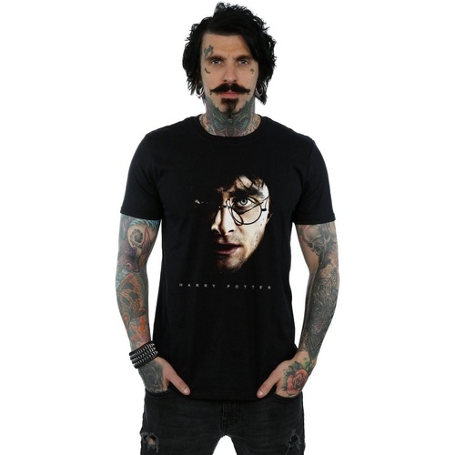 textil Hombre Camisetas manga larga Harry Potter Dark Portrait Negro