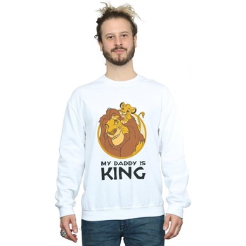 textil Hombre Sudaderas Disney The Lion King My Daddy Is King Blanco
