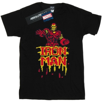 textil Niño Camisetas manga corta Marvel Iron Man Pixelated Negro