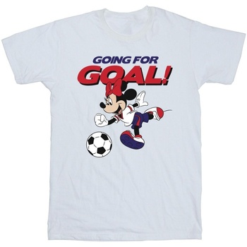 textil Niña Camisetas manga larga Disney Minnie Mouse Going For Goal Blanco