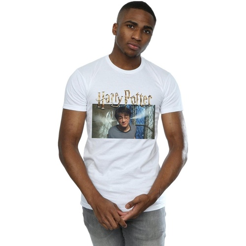 textil Hombre Camisetas manga larga Harry Potter Steam Ears Blanco