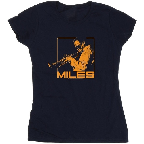textil Mujer Camisetas manga larga Miles Davis Orange Square Azul