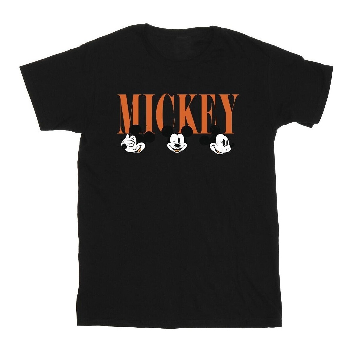 textil Niña Camisetas manga larga Disney Mickey Mouse Faces Negro